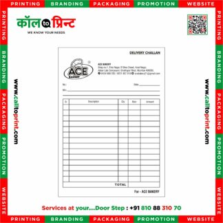 Bakery Challan Book