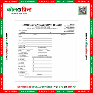 Work Order Form