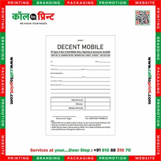 Mobile Shop Bill